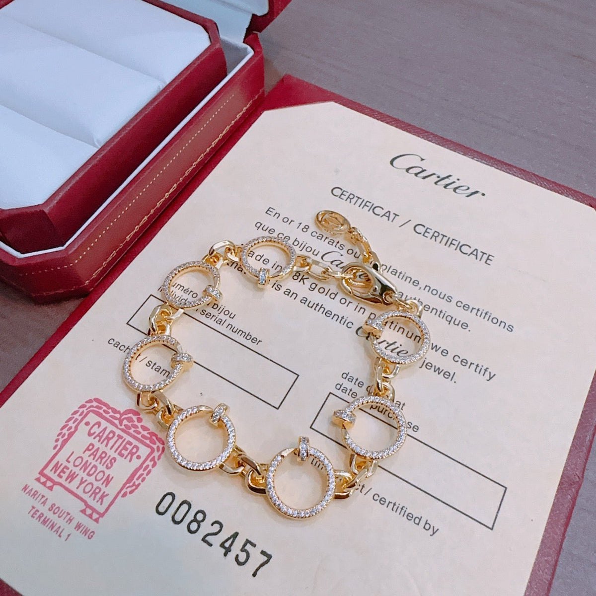 Martin Graham bracelet in polished metal-tone – front view