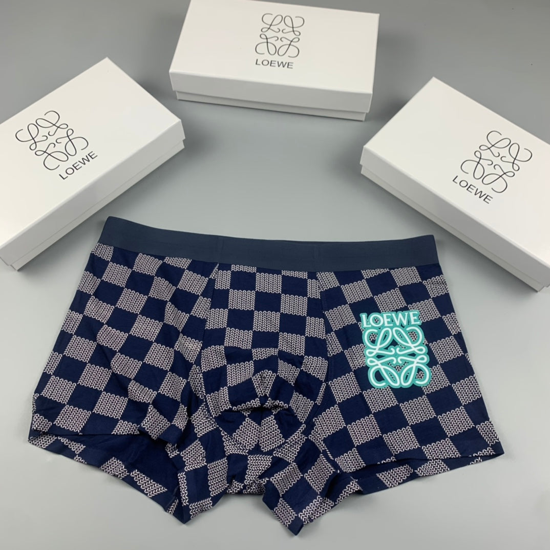 Loewe Modal Logo Detail Men's Boxer Briefs - 3-Piece Box