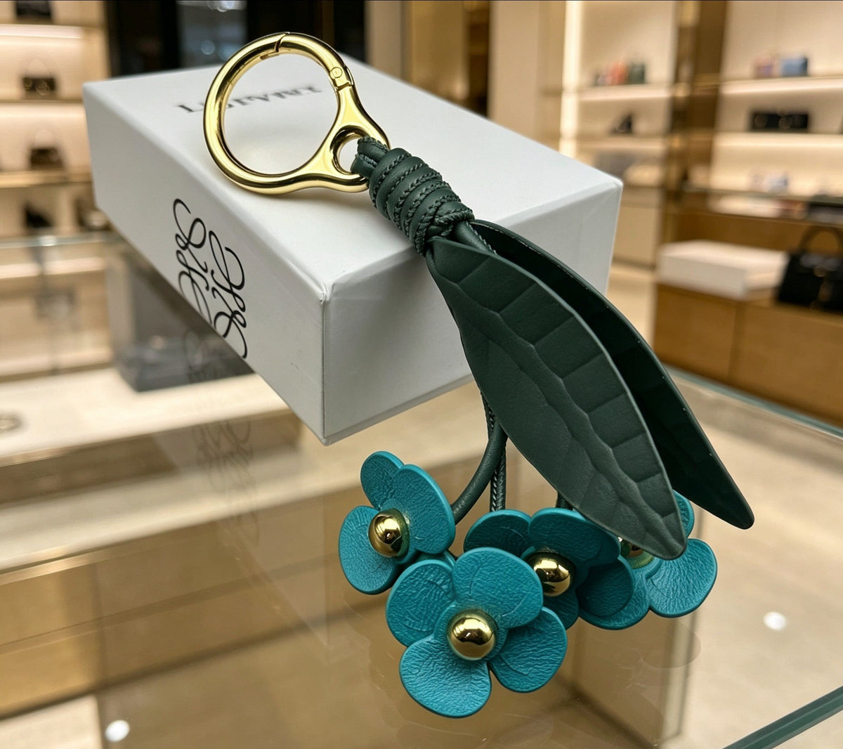 Martin Graham bag charm in polished metal-tone – front view