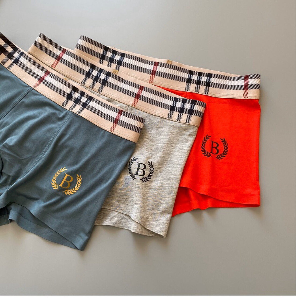 Burberry Modal-Blend Logo Detail Men's Boxer Briefs - 3-Piece Box