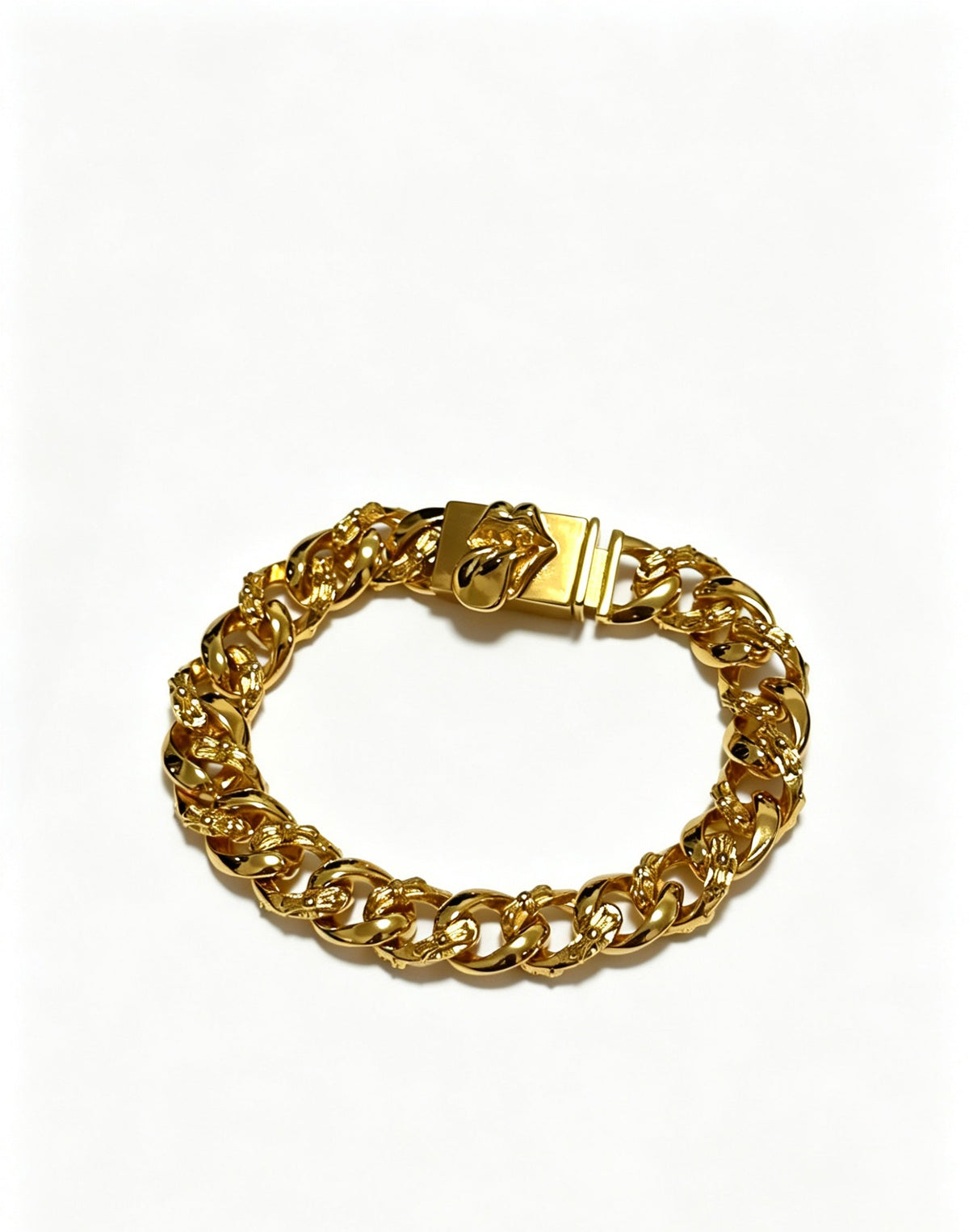 Martin Graham bracelet in polished metal-tone – front product view
