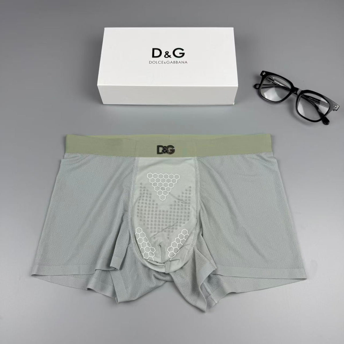 Dolce & Gabbana Silk Logo Detail Men's Boxer Briefs - 3-Piece Box