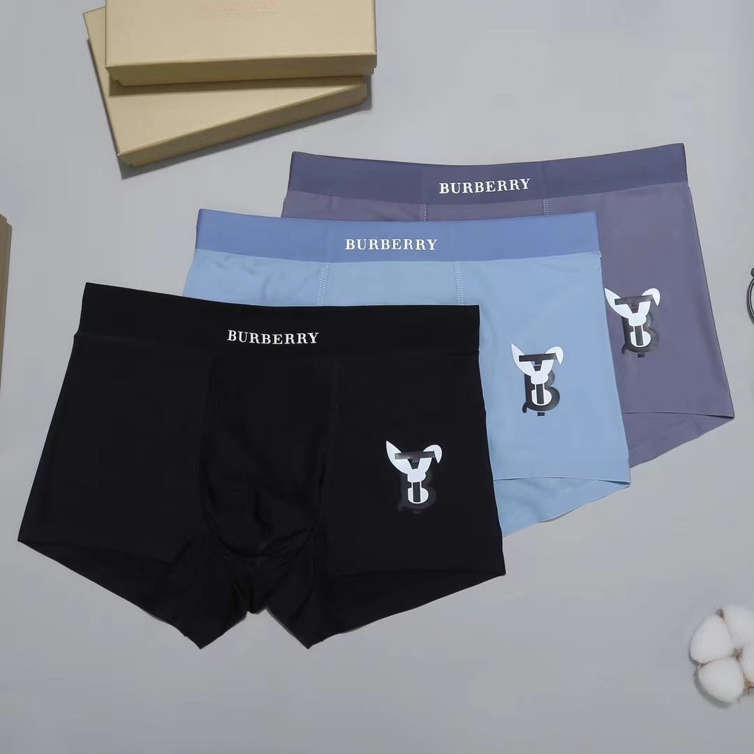 Burberry Men's Boxer Briefs - 3-Piece Box