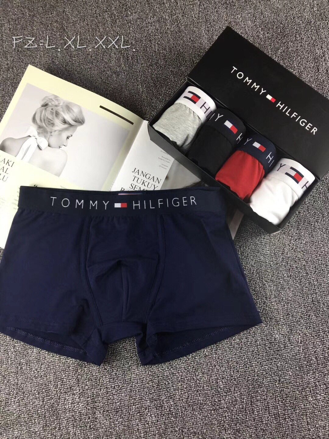 Tommy Hilfiger Odell Striped Logo Waistbands Men's Boxer Briefs