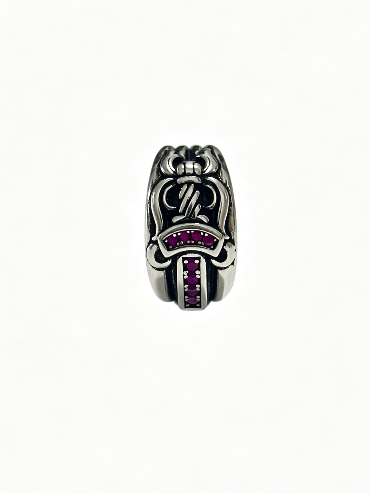 Martin Graham ring in polished metal-tone – front product view