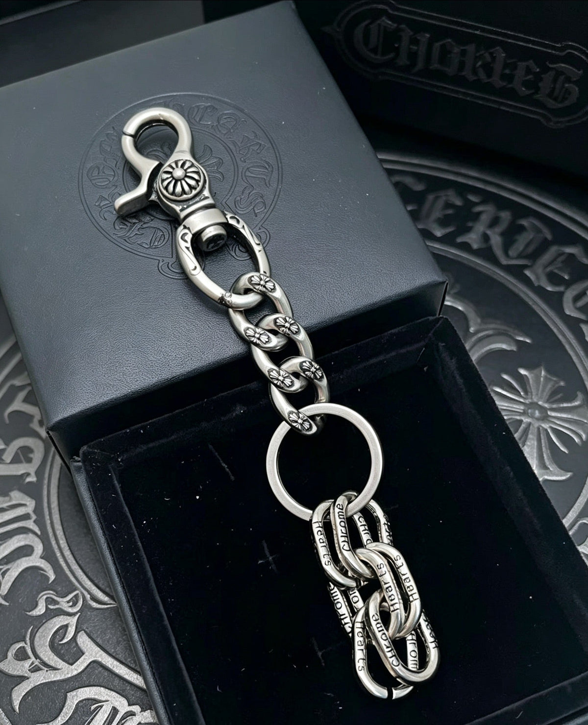 Martin Graham chain accessory in polished metal-tone – front product view