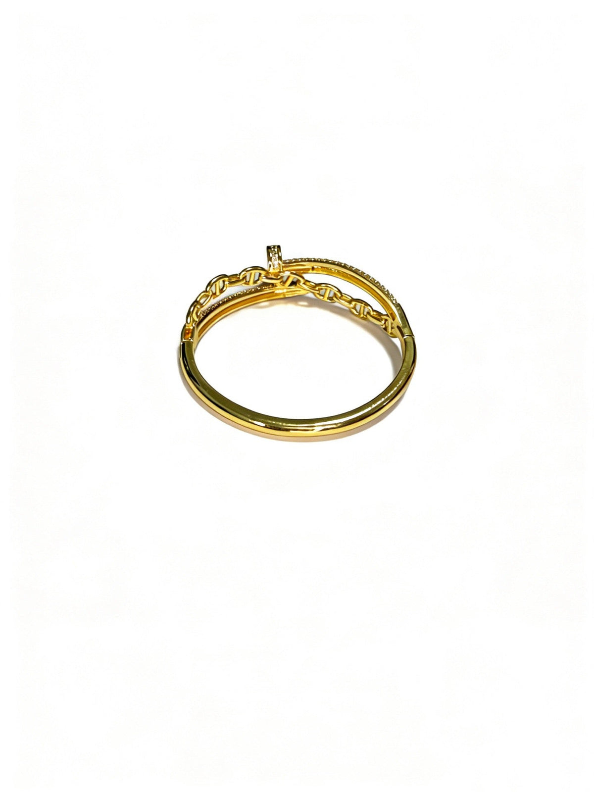 Martin Graham bracelet in polished metal-tone – front view