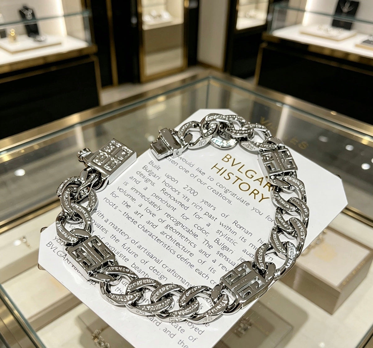 Martin Graham bracelet in polished metal-tone – front view
