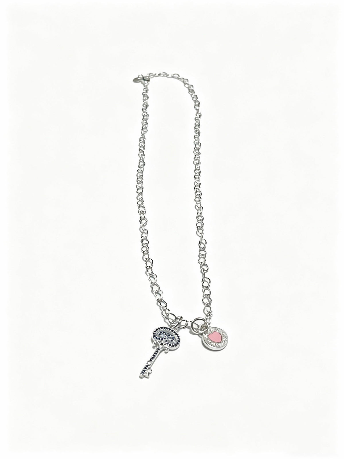 Martin Graham pendant necklace in polished metal-tone – front product view