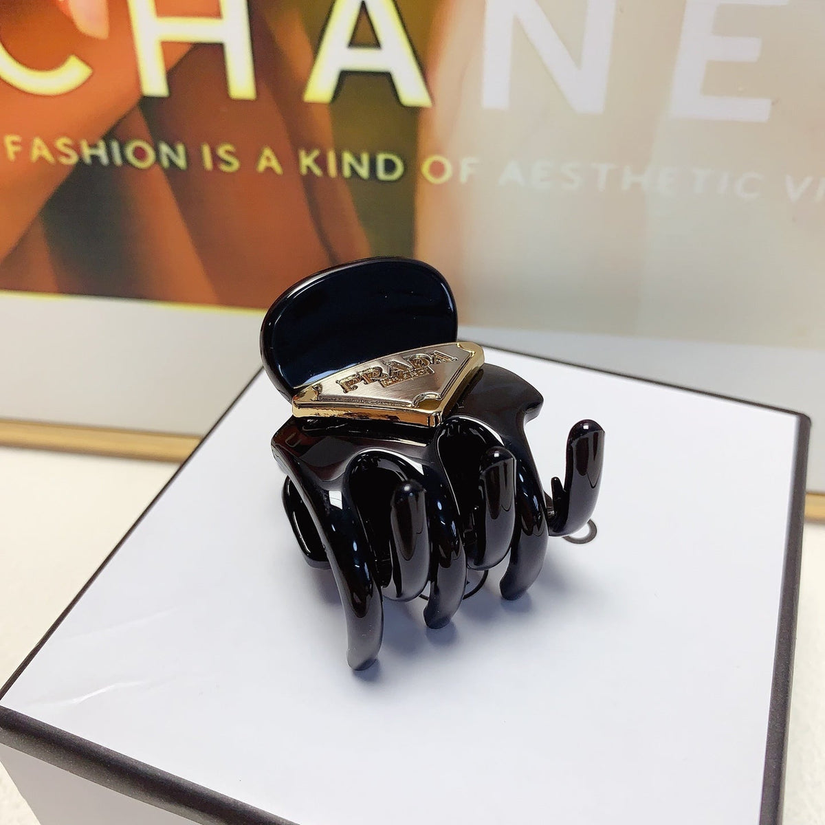 Triangle Hair Claw Clip front view