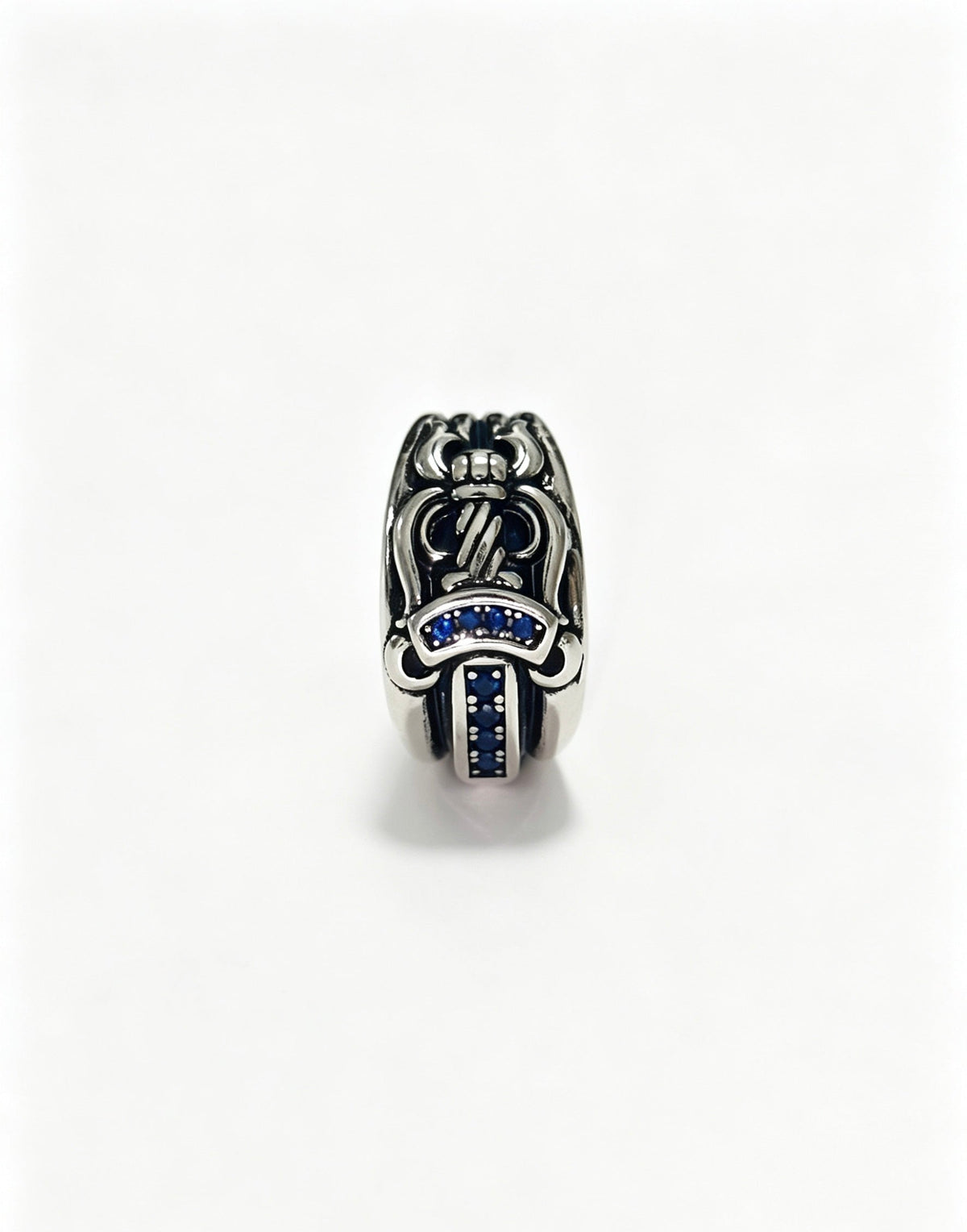 Martin Graham ring in polished metal-tone – front product view