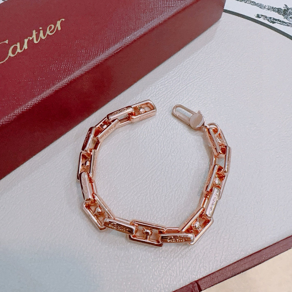 Martin Graham bracelet in polished metal-tone – front view