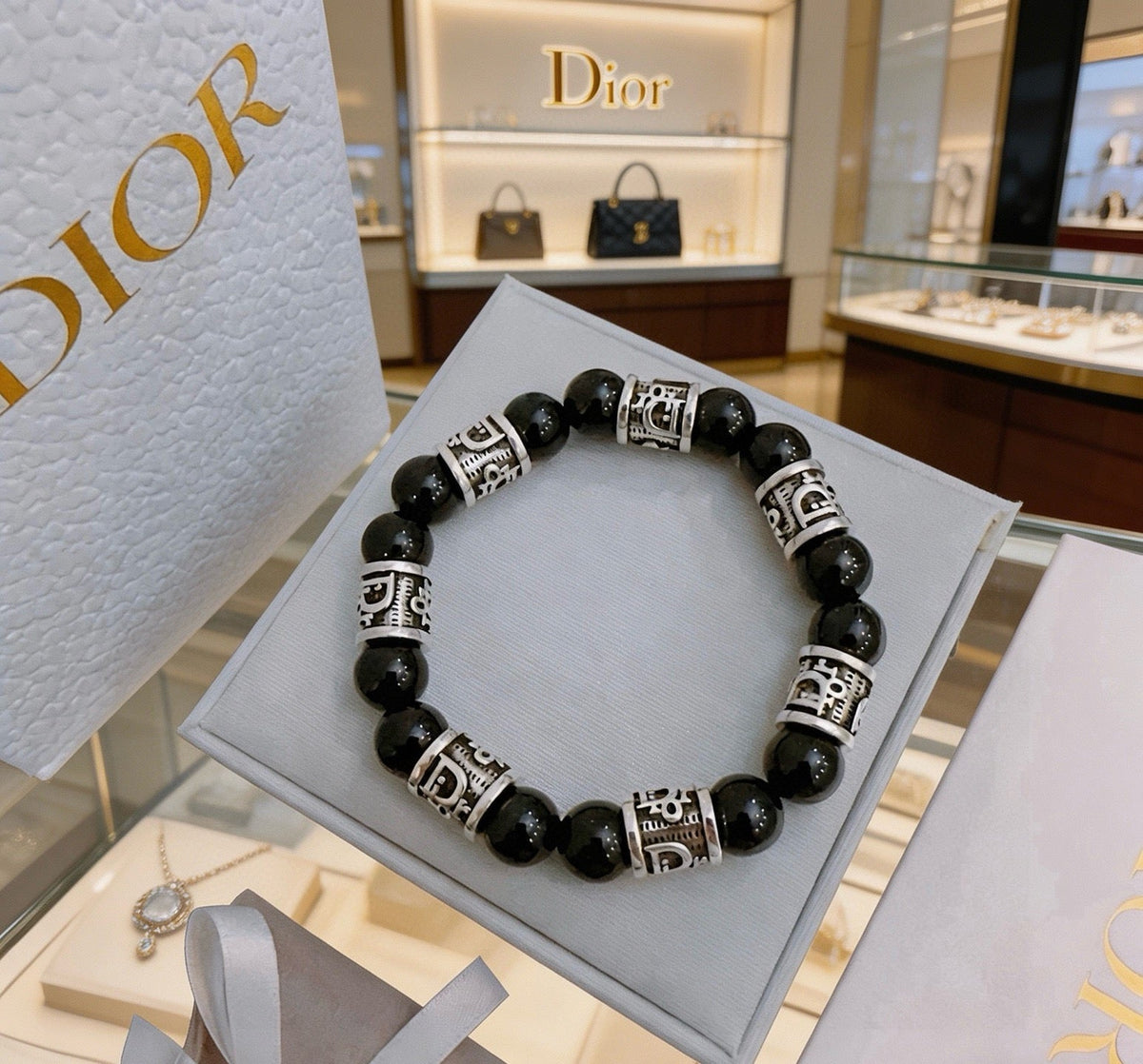 Martin Graham bracelet in polished metal-tone – front view