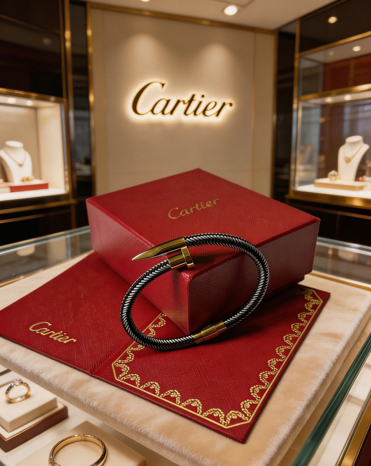 Martin Graham bracelet in polished metal-tone – front view