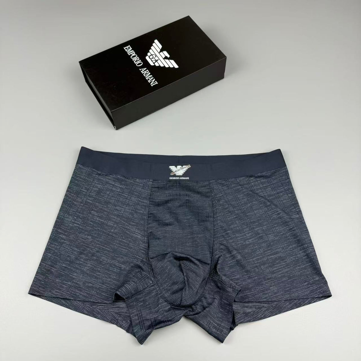 Armani Logo Detail Men's Boxer Briefs - 3-Piece Box