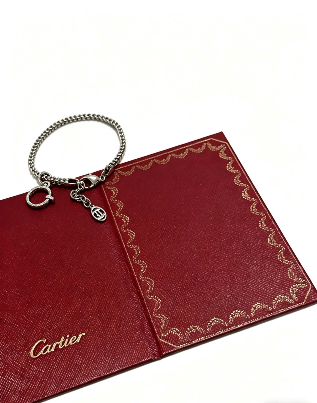 Martin Graham bracelet in polished metal-tone – front view