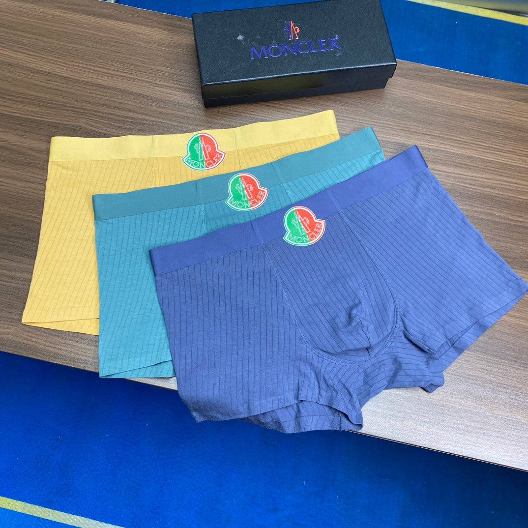 Moncler Modal Circular Patch Details Men's Boxer Briefs