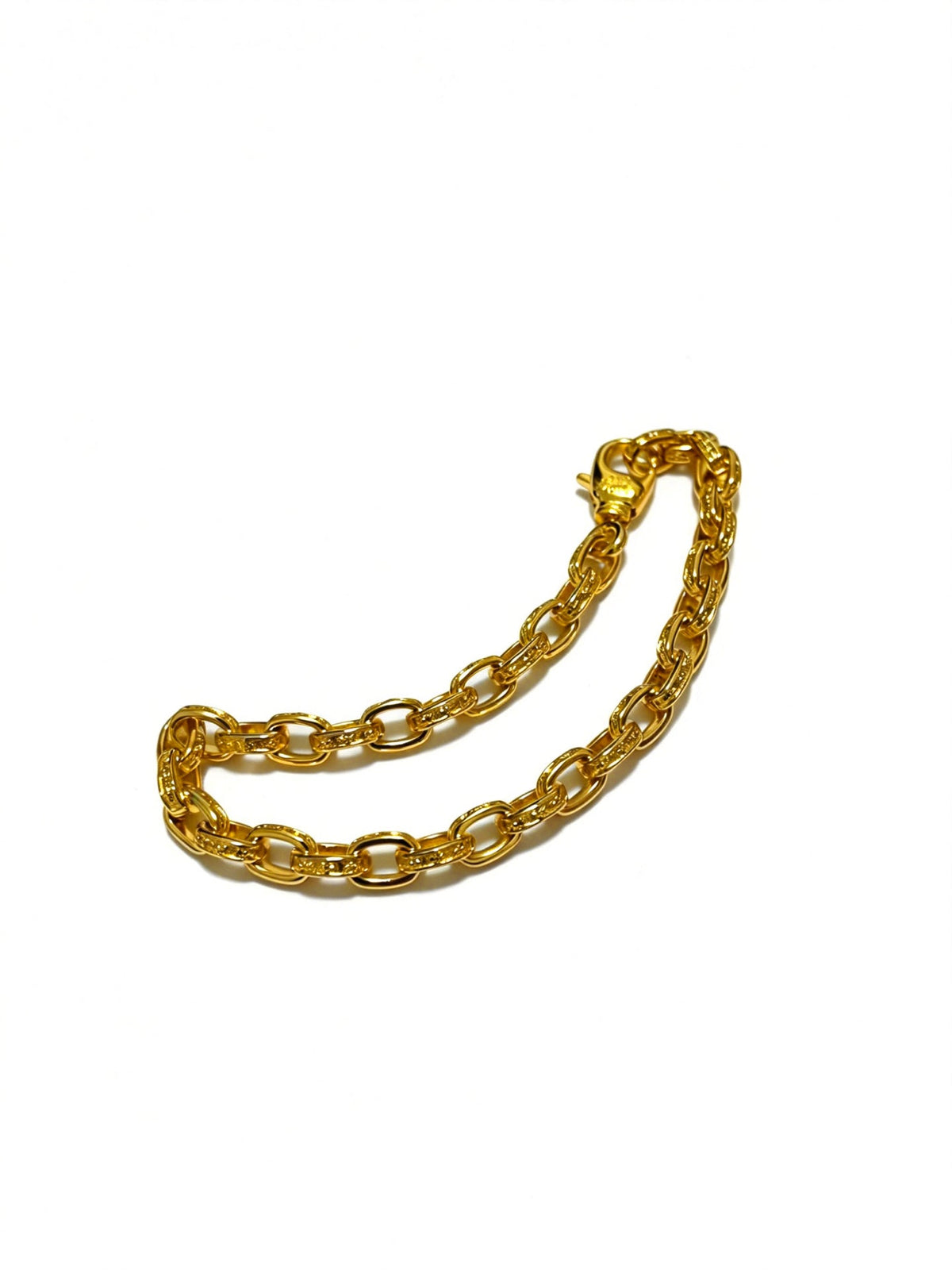 Martin Graham bracelet in polished metal-tone – front product view