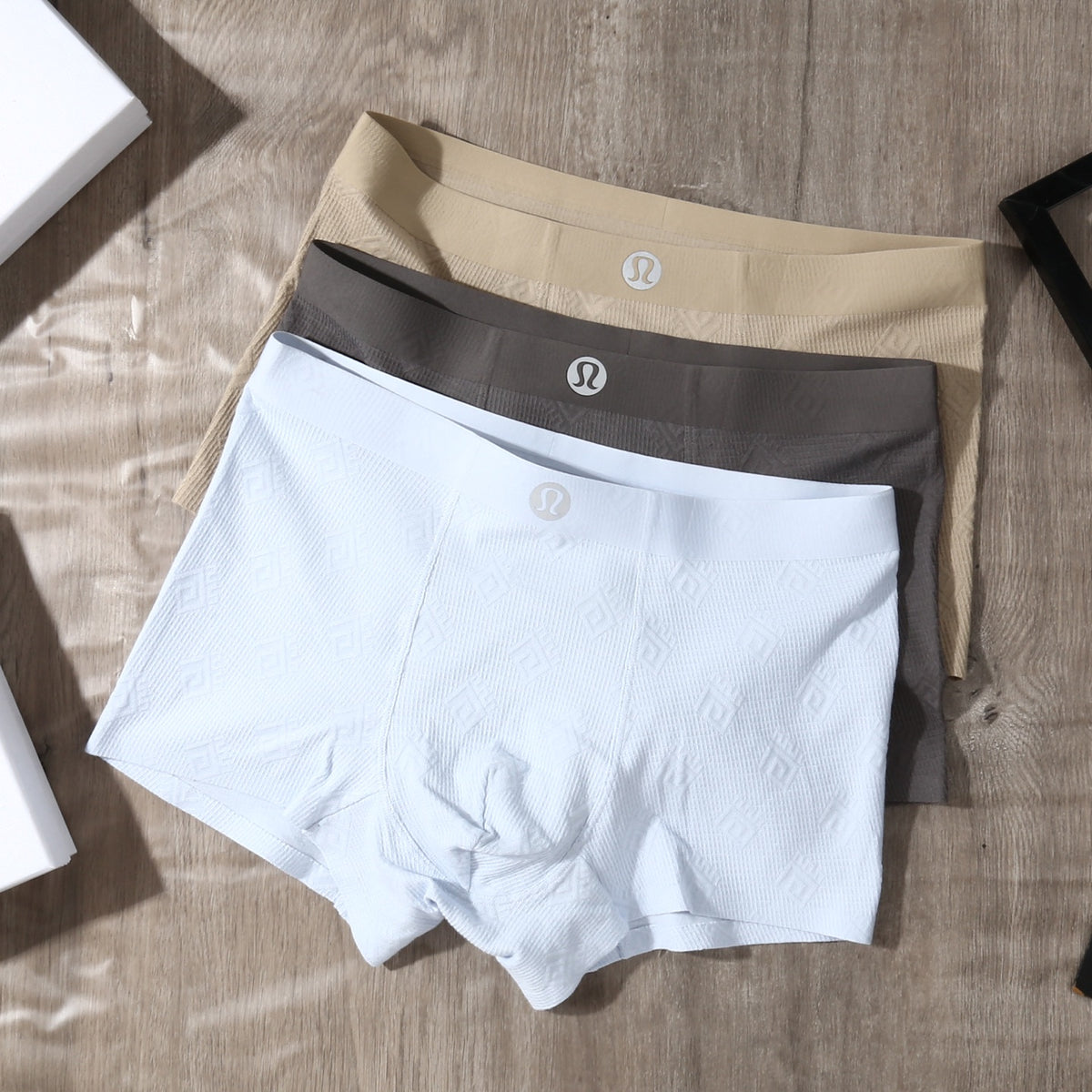 Lululemon Cotton-Blend Jacquard Men's Underwear - 3-Piece Box