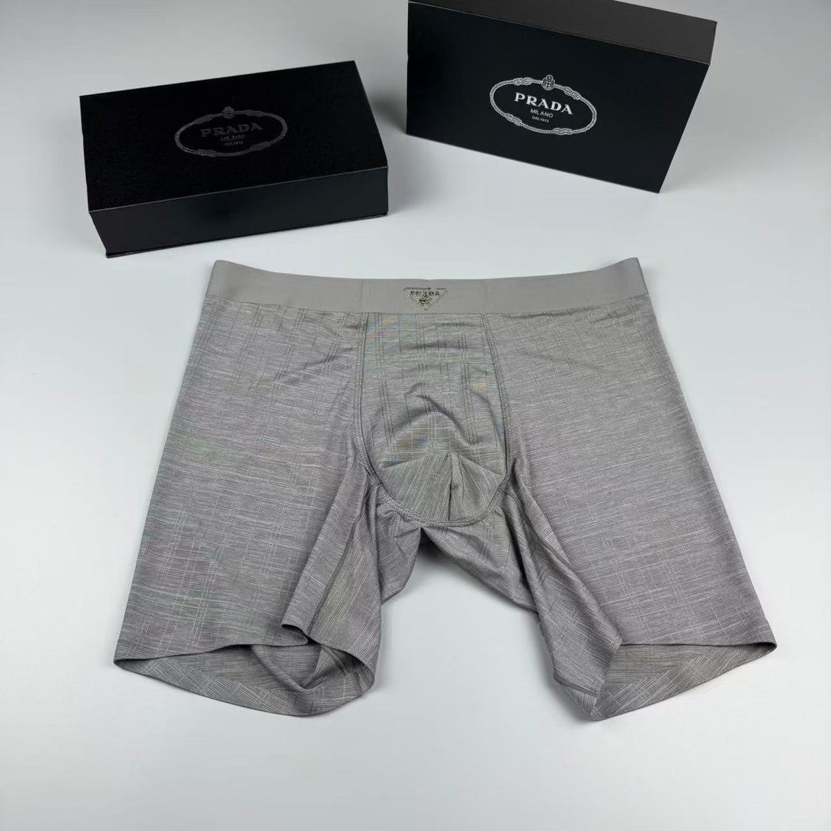 Prada Logo Detail Men's Boxer Briefs - 3-Piece Box