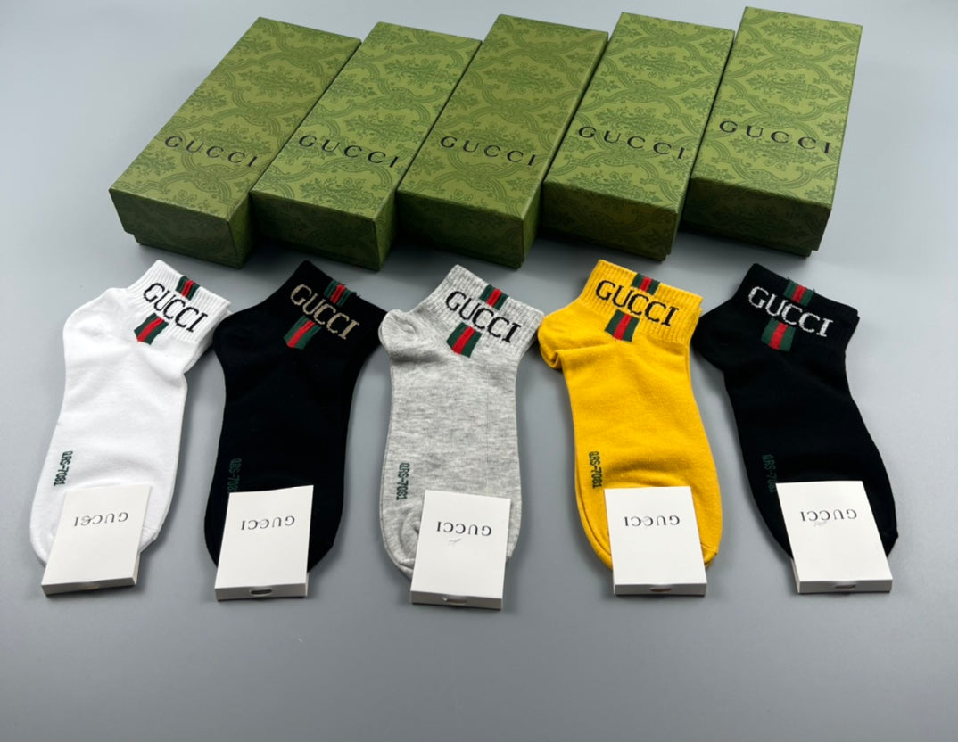 Gucci Cotton Socks – 5-Pair Pack