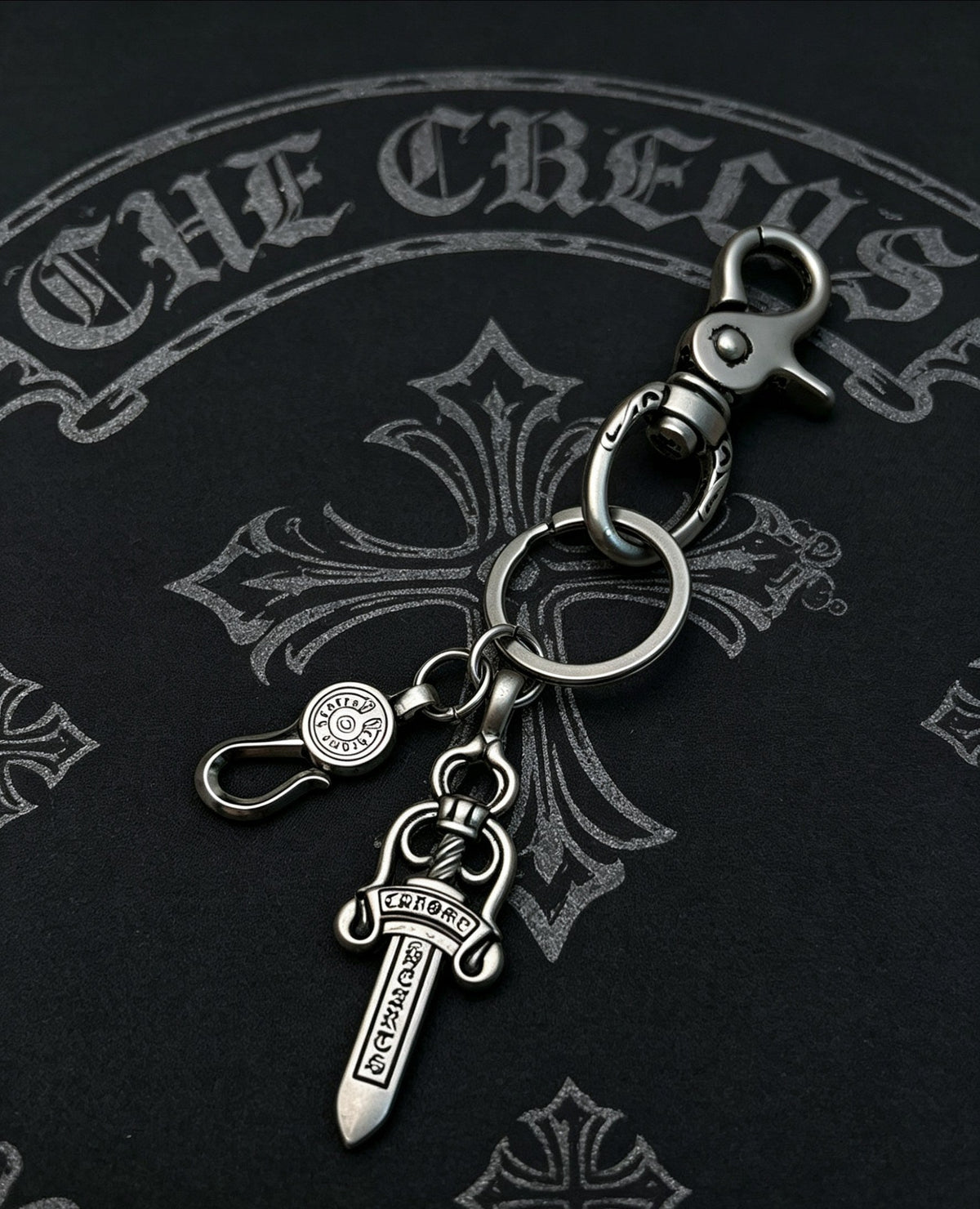 Martin Graham chain accessory in polished metal-tone – front product view