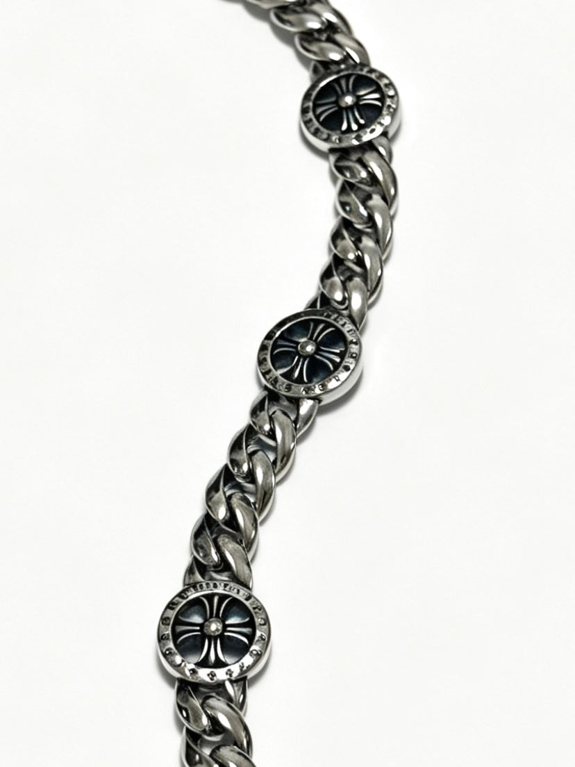 Martin Graham bracelet in polished metal-tone – front product view