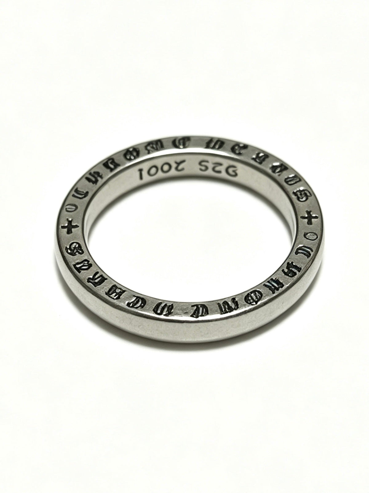 Martin Graham ring in polished metal-tone – front product view