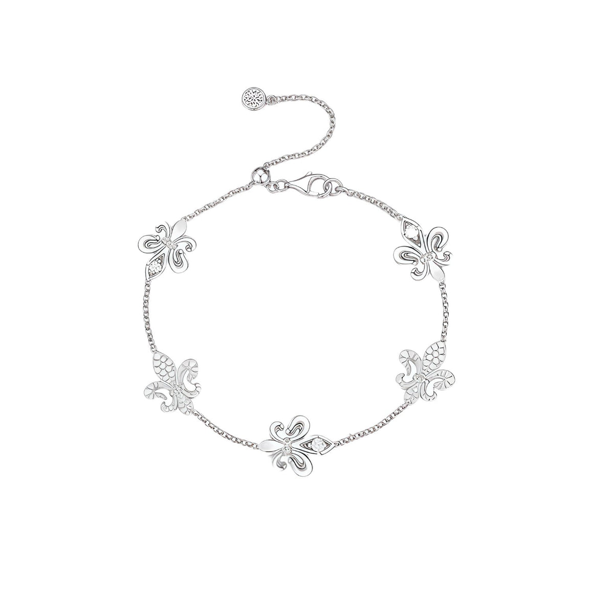 Martin Graham bracelet in polished metal-tone – front product view