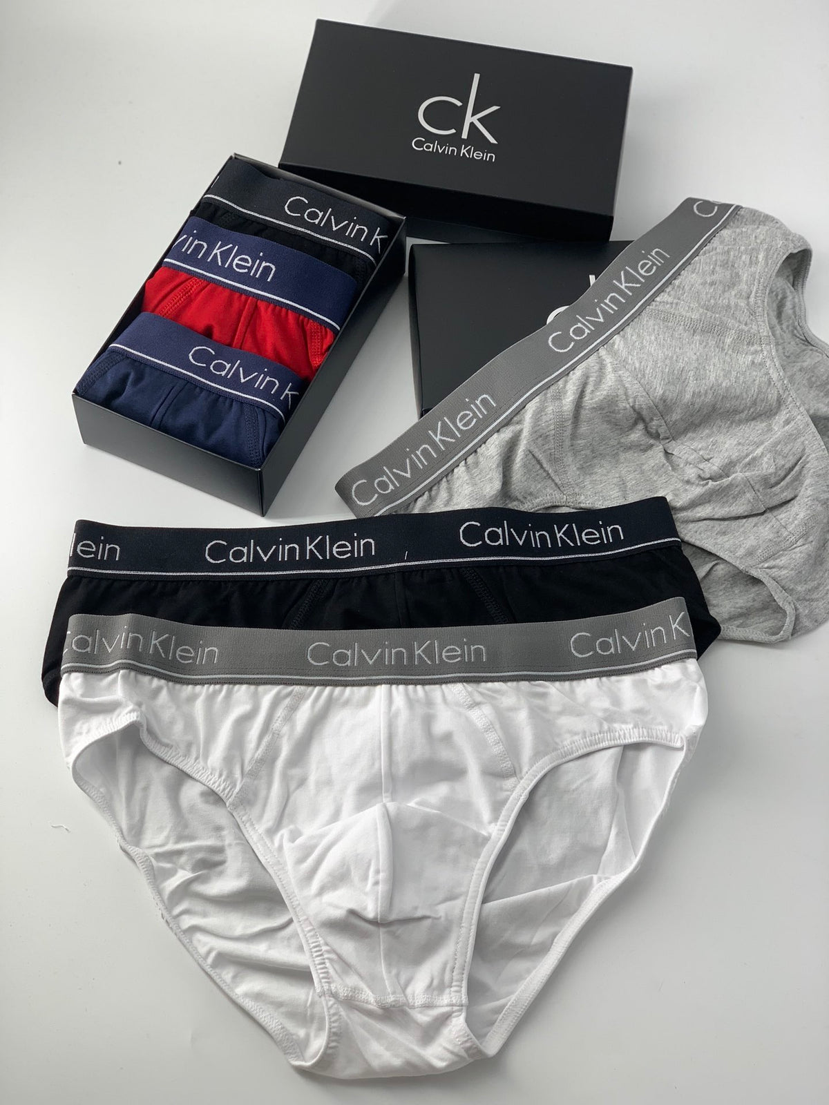 Calvin Klein Broad Logo Waistbands Men's Briefs - 3-Piece Box
