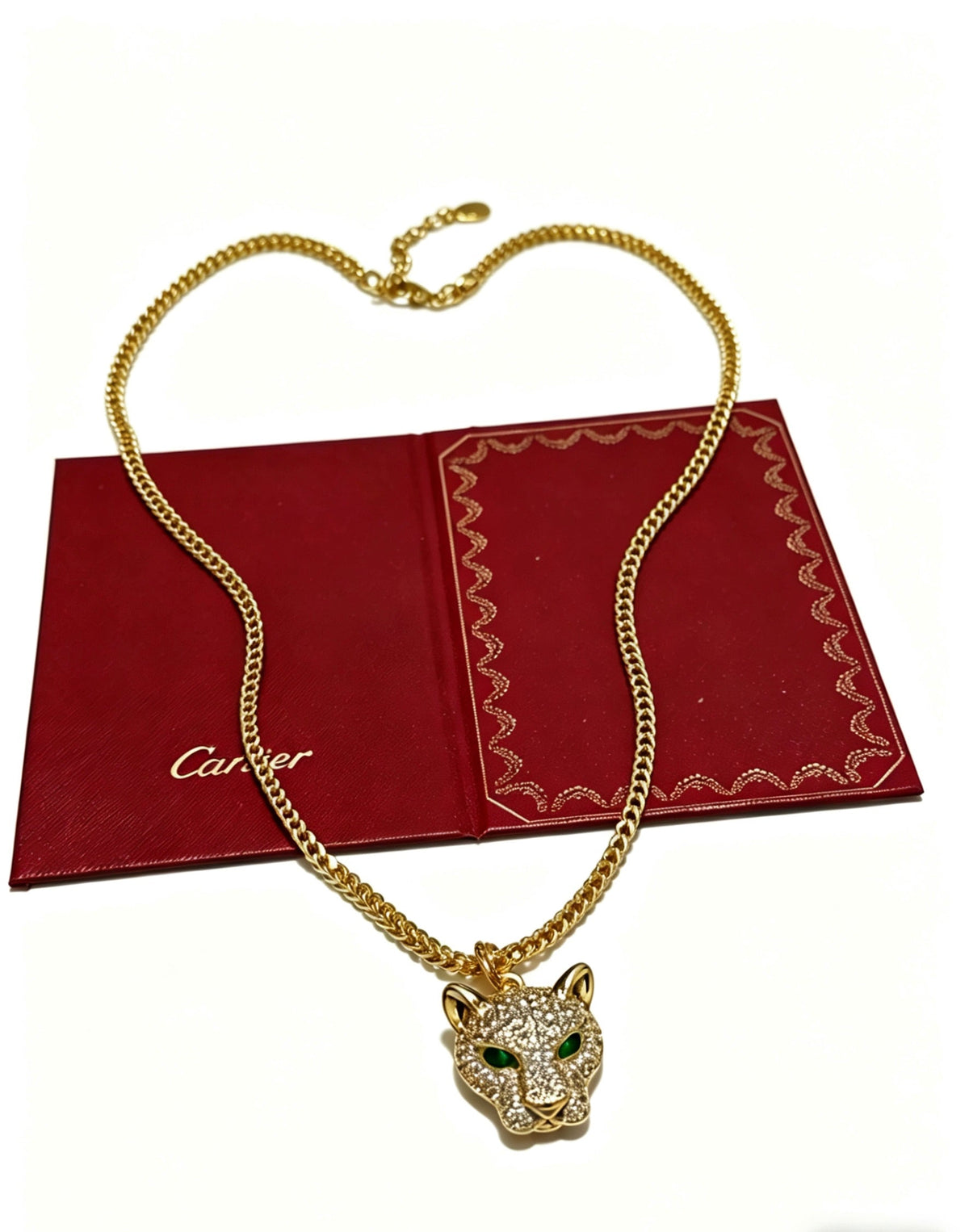 Martin Graham pendant necklace in polished metal-tone – front view