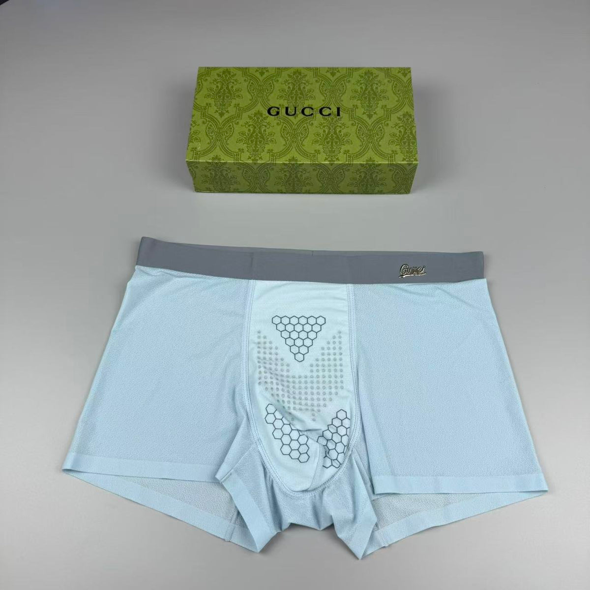 Gucci Silk Logo Detail Men's Boxer Briefs - 3-Piece Box