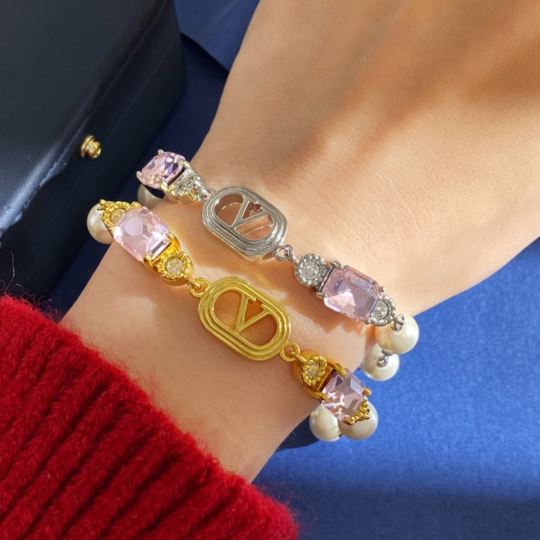 Martin Graham bracelet in polished metal-tone – front view
