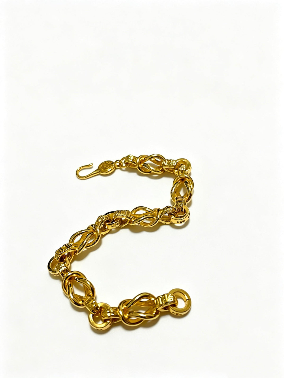 Martin Graham bracelet in polished metal-tone – detail view