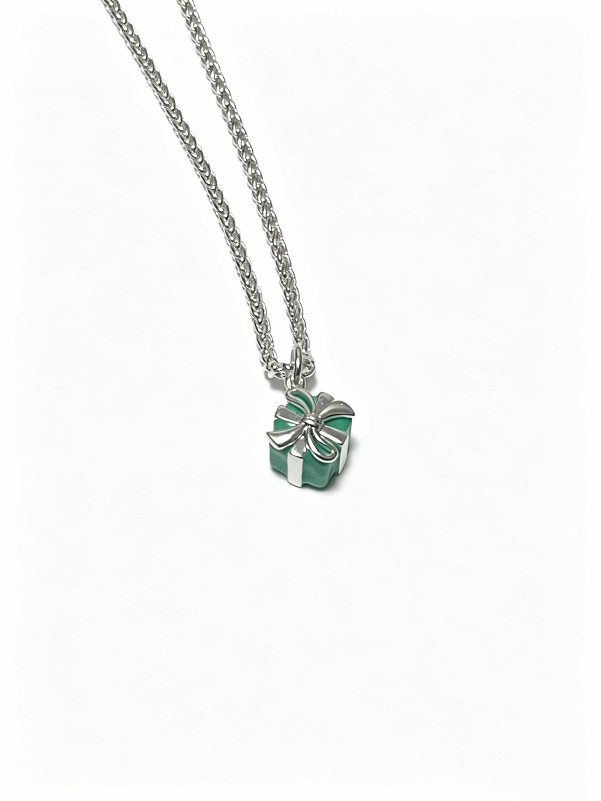 Martin Graham pendant necklace in polished metal-tone – detail view