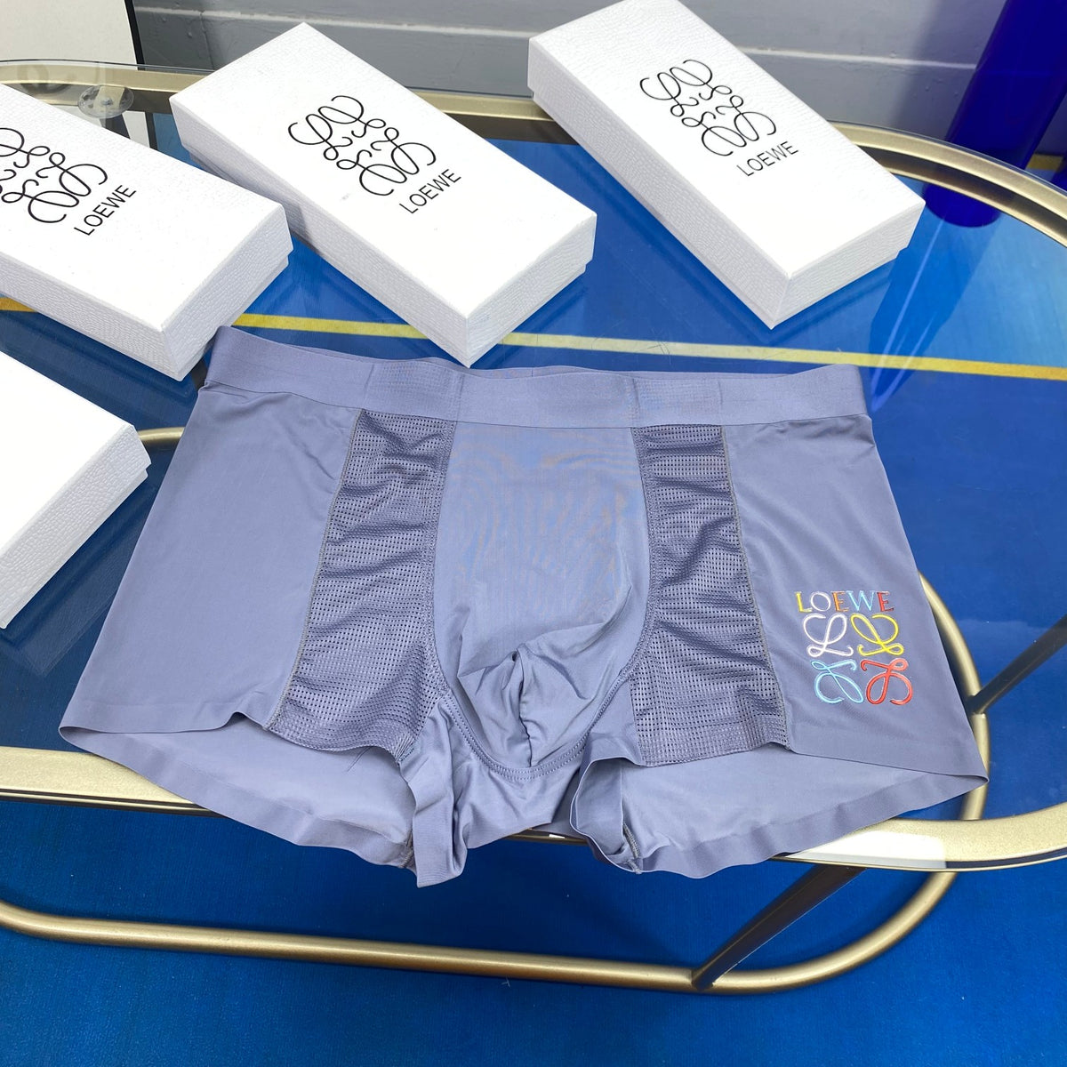 Loewe Multicolour Emblem Details Men's Boxer Briefs - 3-Piece Box