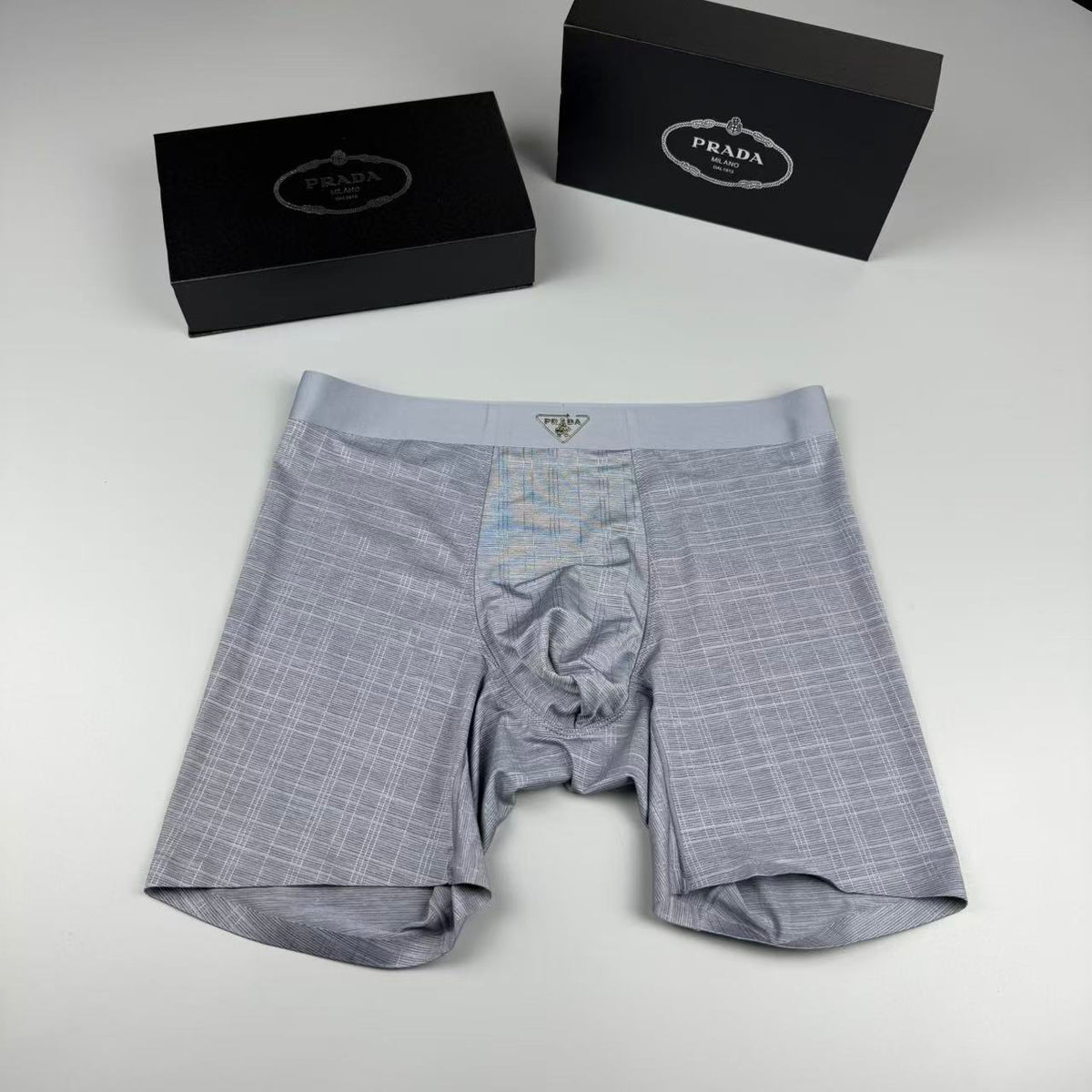 Prada Logo Detail Men's Boxer Briefs - 3-Piece Box
