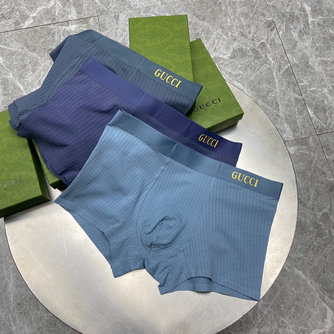 Gucci Cotton Men's Boxer Briefs - 3-Piece Box - Sizes L-XXXL