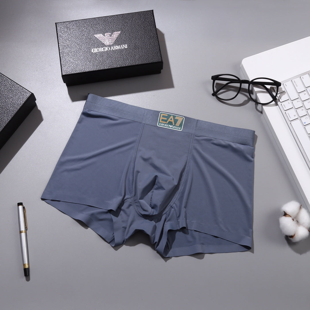 Armani Ea7 Patch Details Men's Boxer Briefs - 3-Piece Box