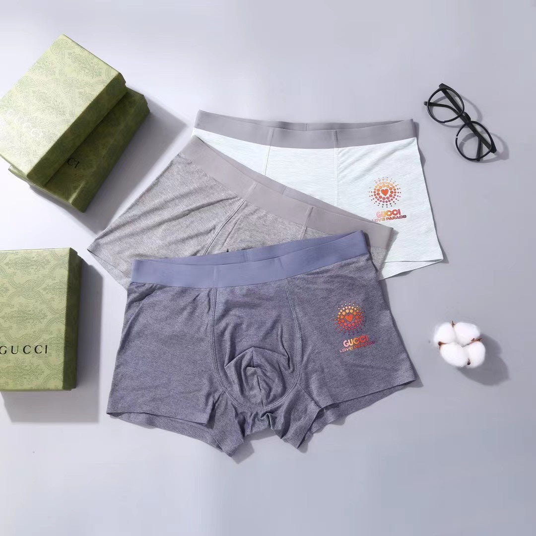 Gucci Classic Men's Boxer Briefs - 3-Piece Box