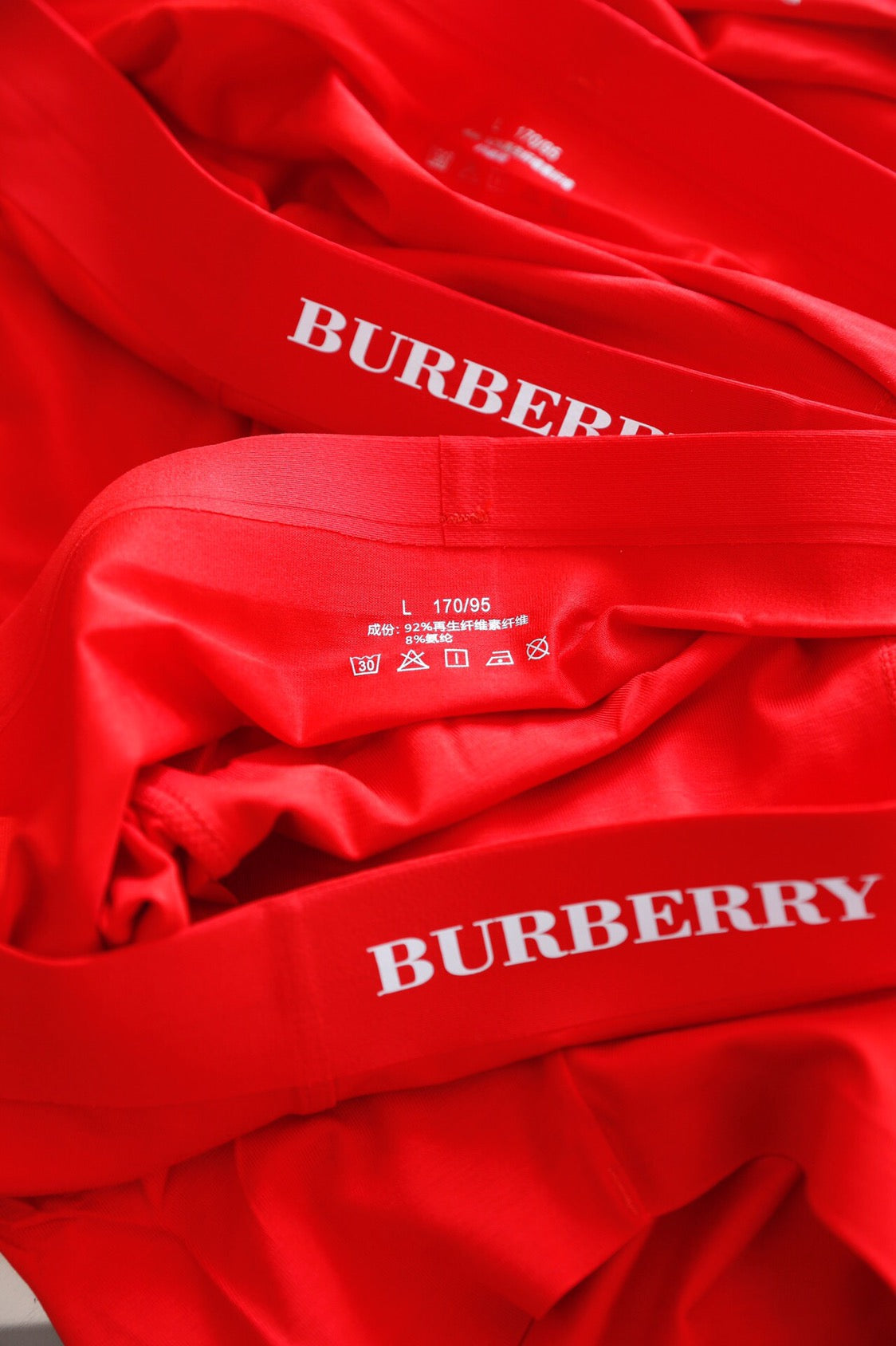 Burberry Red Logo Modal-Blend Boxer Briefs - Box of 3