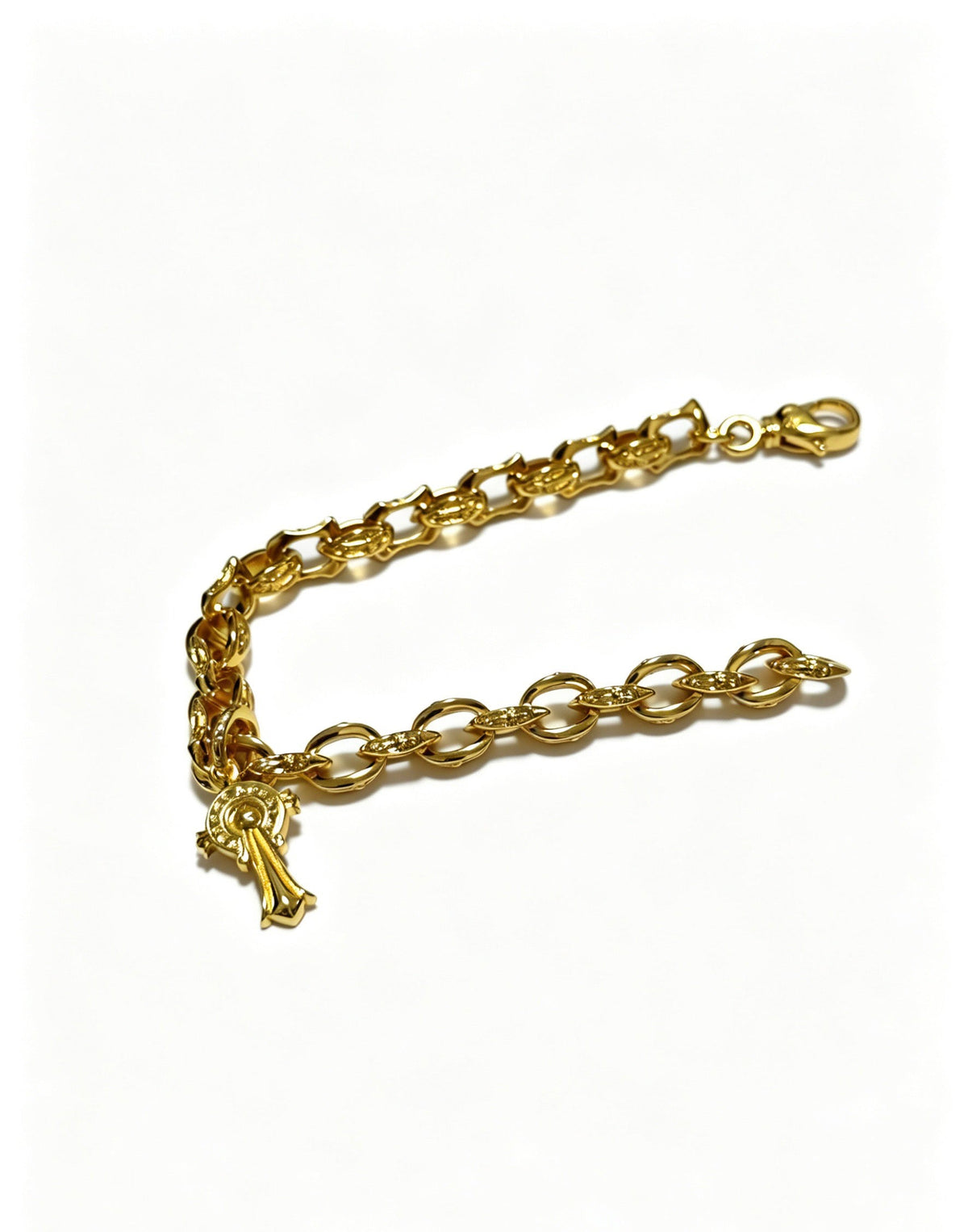 Martin Graham bracelet in polished metal-tone – detail view
