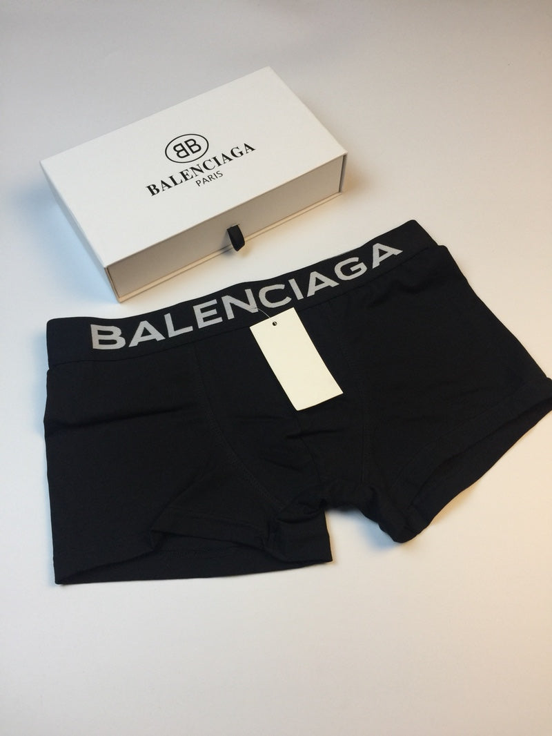 Balenciaga Modal Broad Wordmark Waistbands Men's Boxer Briefs - 3-Piece Box