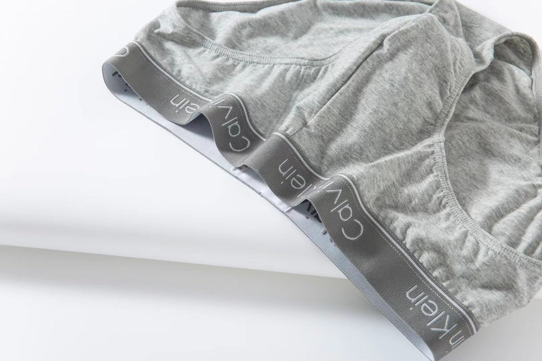 Calvin Klein Cotton Embroidered-Style Logo Details Men's Briefs - 3-Piece Box