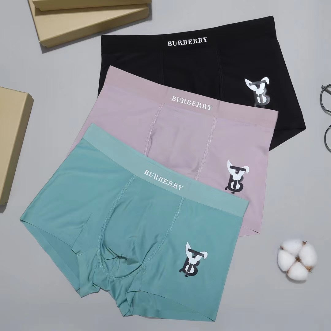 Burberry Logo Men's Trunk Underwear - 3-Piece Box