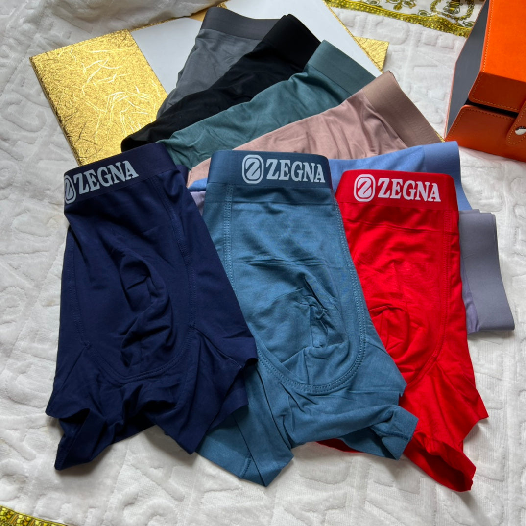 Zegna Modal Men's Boxer Briefs - 3-Piece Box - Sizes L-XXXL