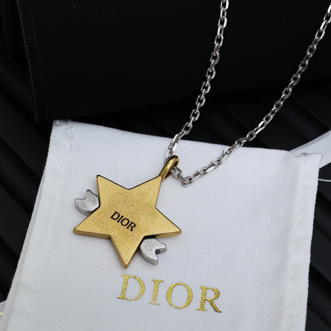 Martin Graham pendant necklace in polished metal-tone – detail view