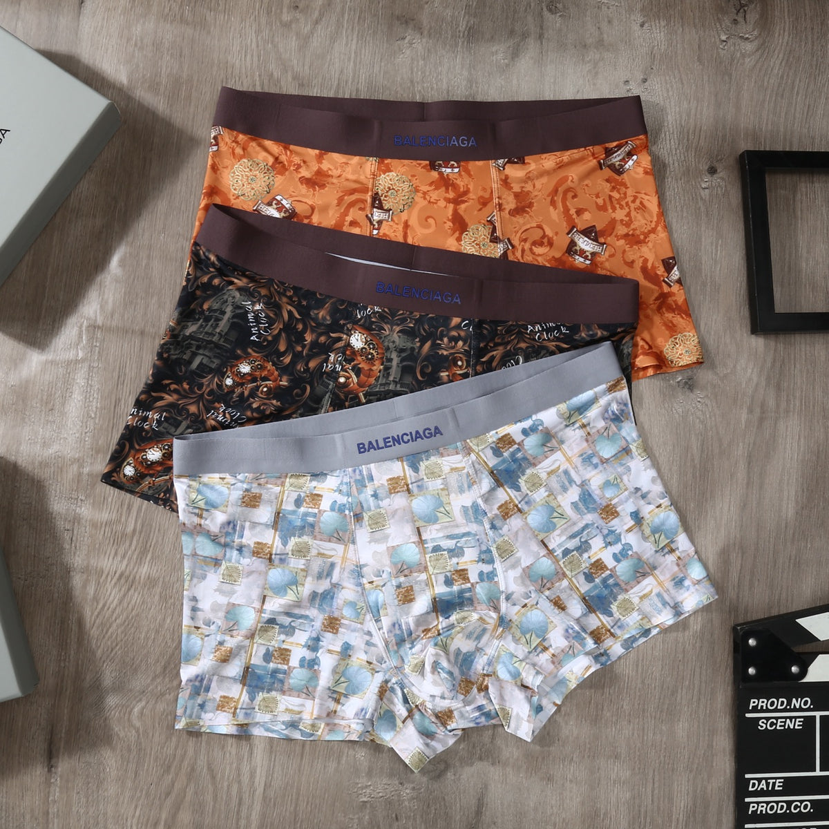 Balenciaga 90/10 Regenerated Modal-Spandex Men's Boxer Briefs – 3-Pack