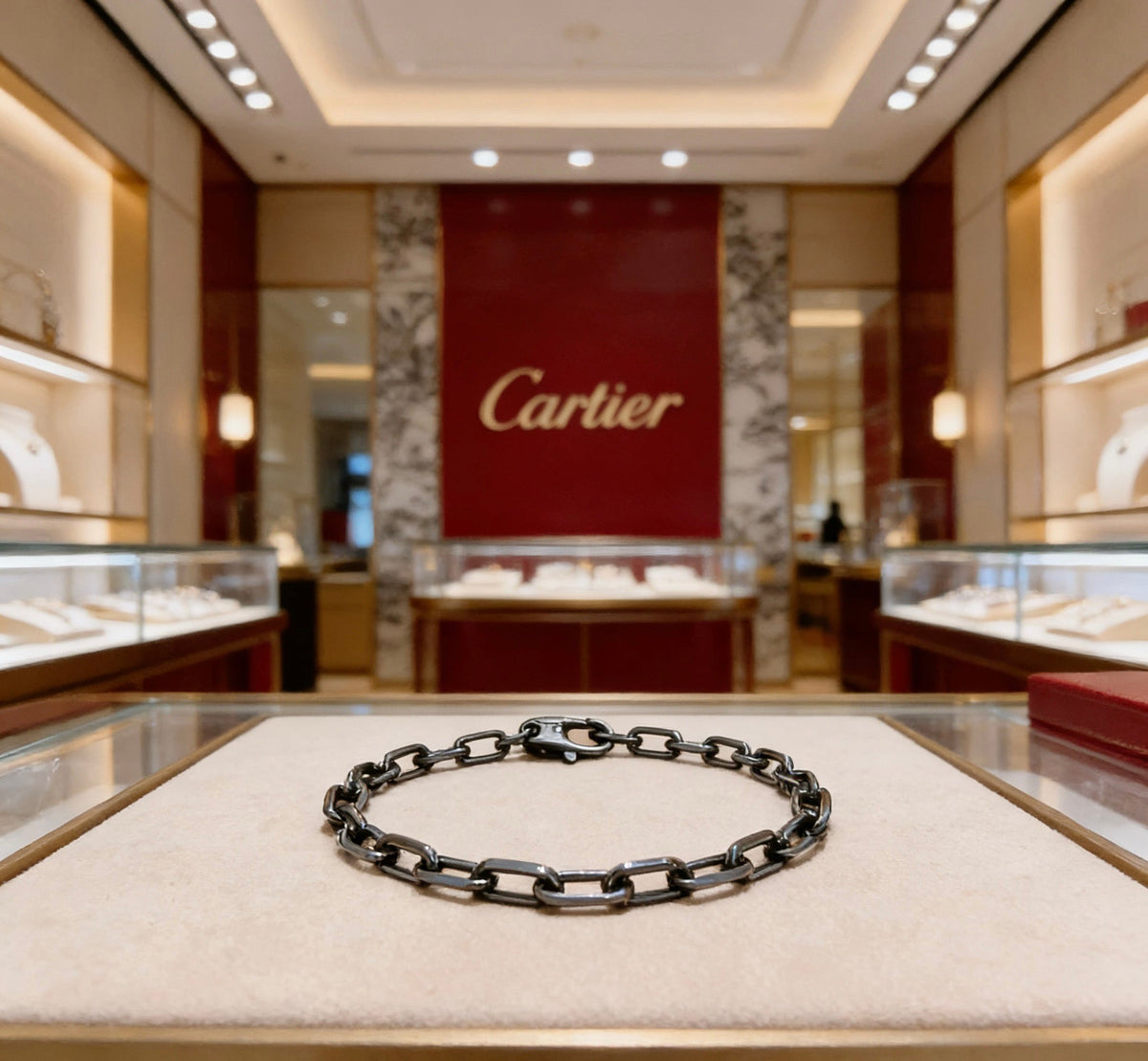 Martin Graham bracelet in polished metal-tone – detail view
