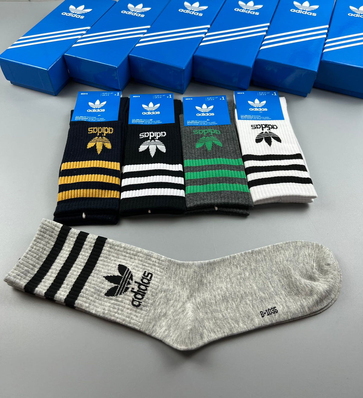 Adidas Striped Apparel - 5-Piece Box